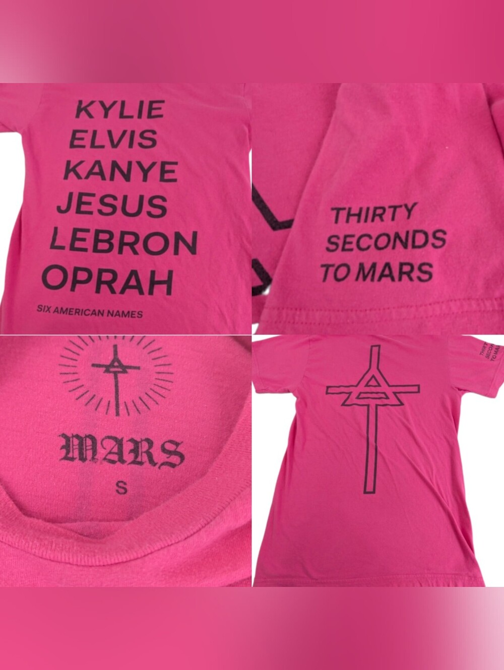 THIRTY SECONDS TO MARS Kylie Elvis Kanye Jesus LeBron Oprah Six American Names